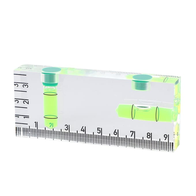 Waterpas Magnetisch Acryl Horizontaal Verticaal Draagbaar Zakformaat voor Huisdecoratie white