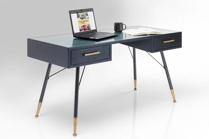 Bureau La Gomera 140x60cm zwart Kare Design