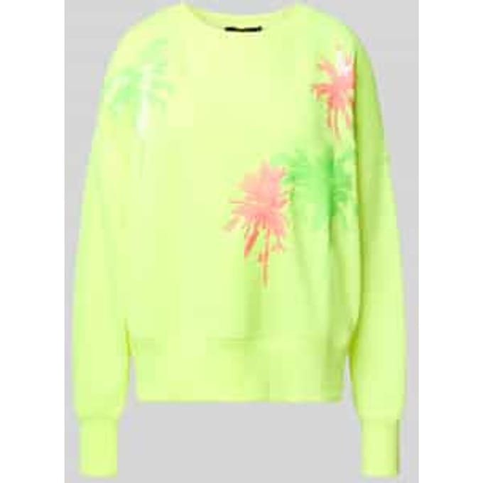 Relaxed fit sweatshirt met ronde hals