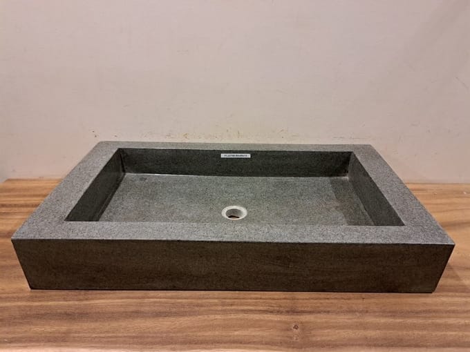 Wasbak natuursteen 80x45x13cm - FL22708