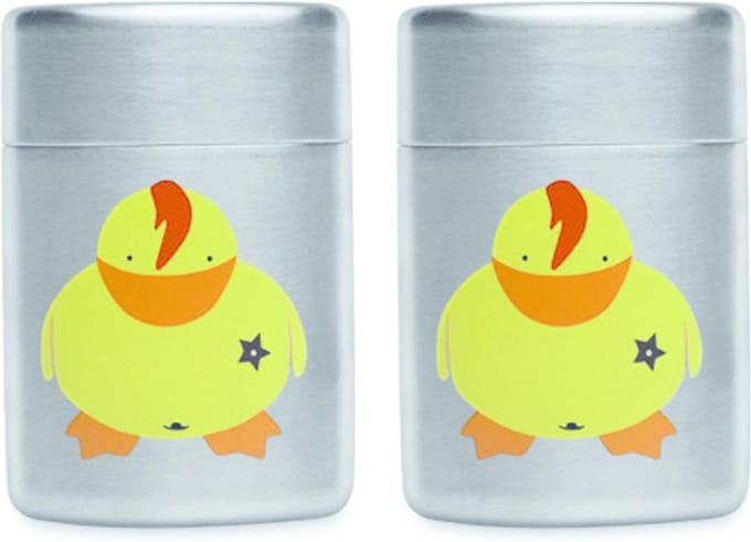 van Berghoff - peper- en zoutstel - Sheriff Duck - 5 cm - belgisch keramiek