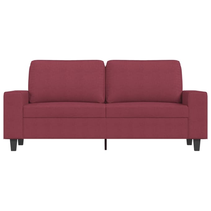Vidaxl Bank 2-zits, Wijnrood, 140 Cm, Bekleed met Stof