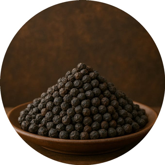 De Kruidenbaron - Zwarte peperkorrels - zak 1 kilo