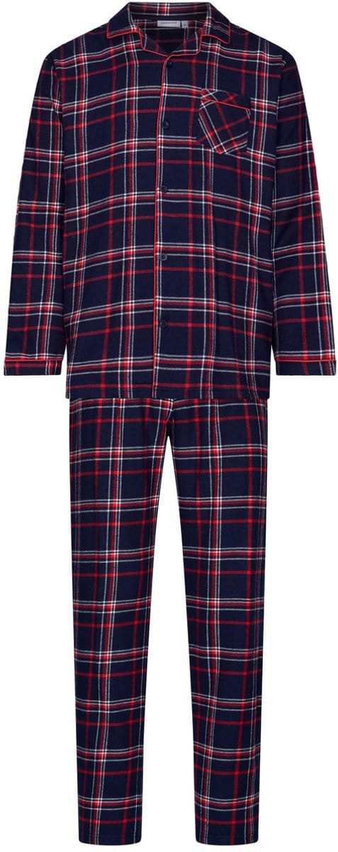 Pastunette - Pyjama - Aspen Ski - Katoen - Flanel - Geruit - Doorknoop - Maat S