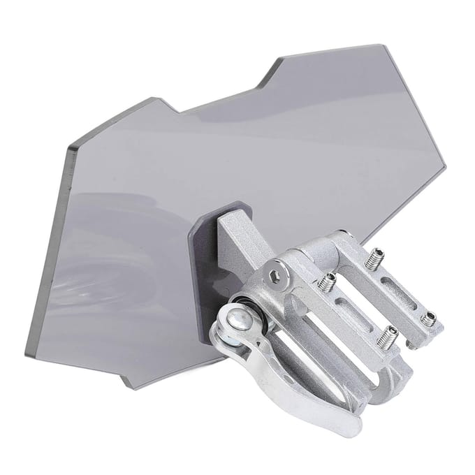 Motorfiets Windscherm Acryl Verhoogd Verstelbaar Clip-on Winddeflector Windscherm Verlengstuk voor gray