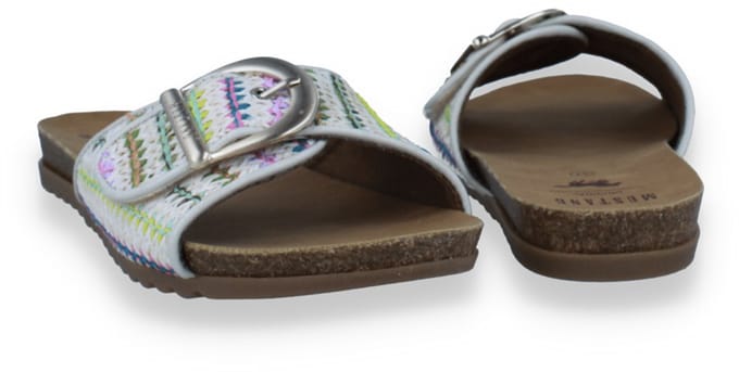 Mustang Dames Slipper -multi | Off White | Maat: 37