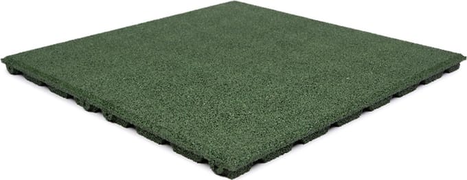 Rubberen tegel - Terrastegels rubber - Groen - Per 1 m² - 4 stuks - 50x50cm - Dikte 2,5cm