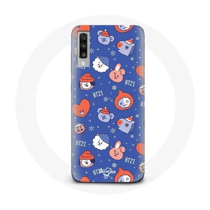 Coque pour Samsung Galaxy A50 BTS Bangtan Sonyeondan BT21 Noël 2023