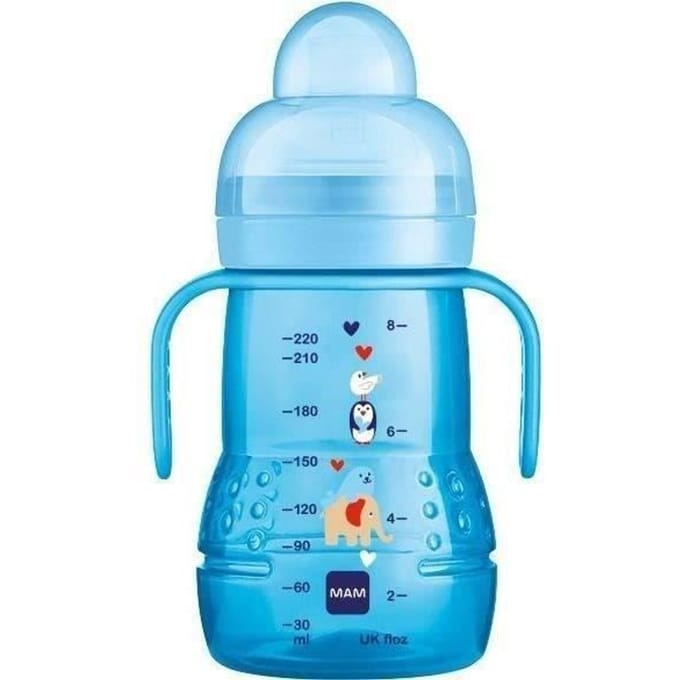 MAM Repas Overgangsfles +4m Espace Bleu 220ml blauw