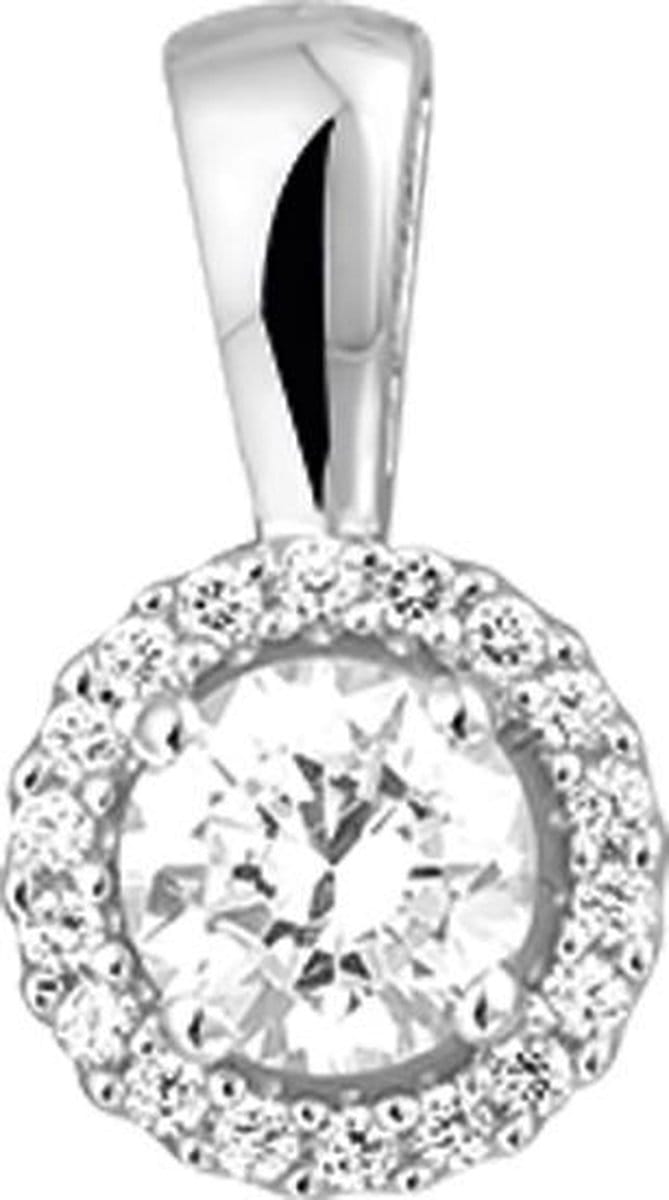 The Jewelry Collection Hanger Zirkonia - Zilver