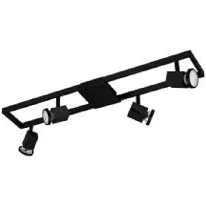 Eglo Plafondspot Zeraco - Zwart - 4xgu10 - 4,5w