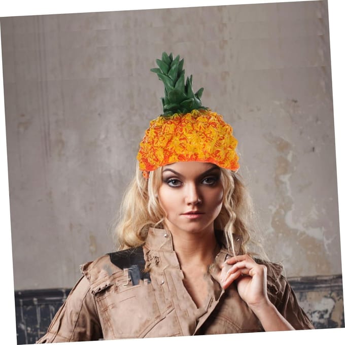 Masque Ananas Rigolo One size fits all adults orange