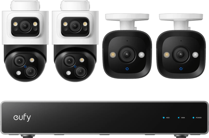 eufy NVR Security System S4 E8E00323 IP-Netwerk-videorecorderset Kabelgebonden, LAN 3840 x 2160 Pixel