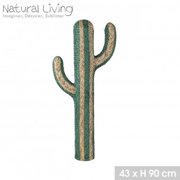 "NATURAL LIVING" Cactus van mazen en scirpus yagara, 43 x H 90 cm