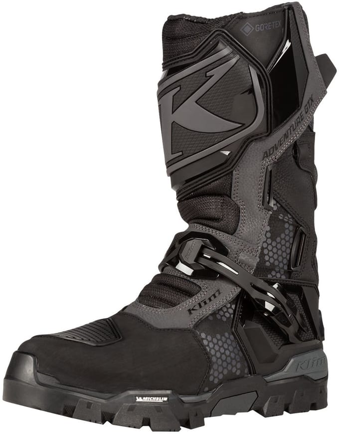 KLIM Adventure GTX Stealth Black Motorcycle Boots - Laars