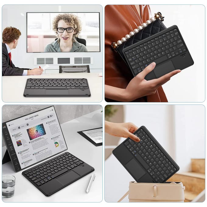 Blackview K2 Bluetooth keyboard - Draadloos Toetsenbord - Geschikt Voor Windows - iOS - Computers - Desktopcomputers - Laptops - Tablets - QWERT Toetsenbord - Zwart