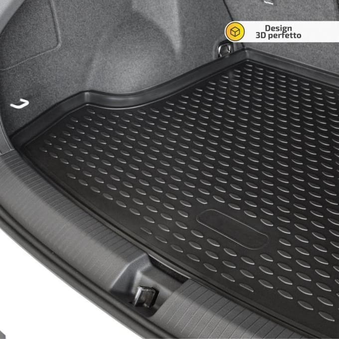 J&amp;J AUTOMOTIVE | Tapis De Coffre Caoutchouc Premium Pour Citroën C1 2005-2014 zwart