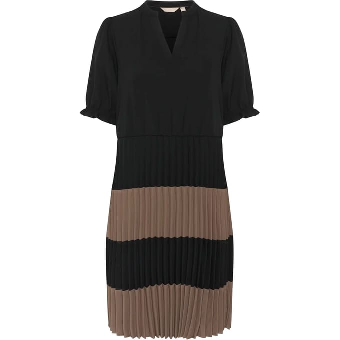 Jurk Feminine black brown