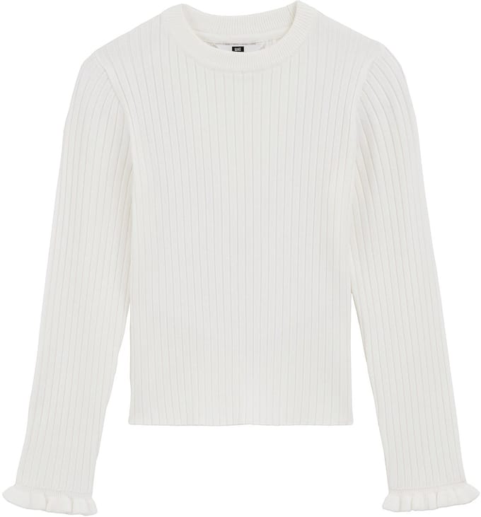We Fashion Knitted Pullover White Maat: 170/176 | Truien Outlet | Unisex | Wit