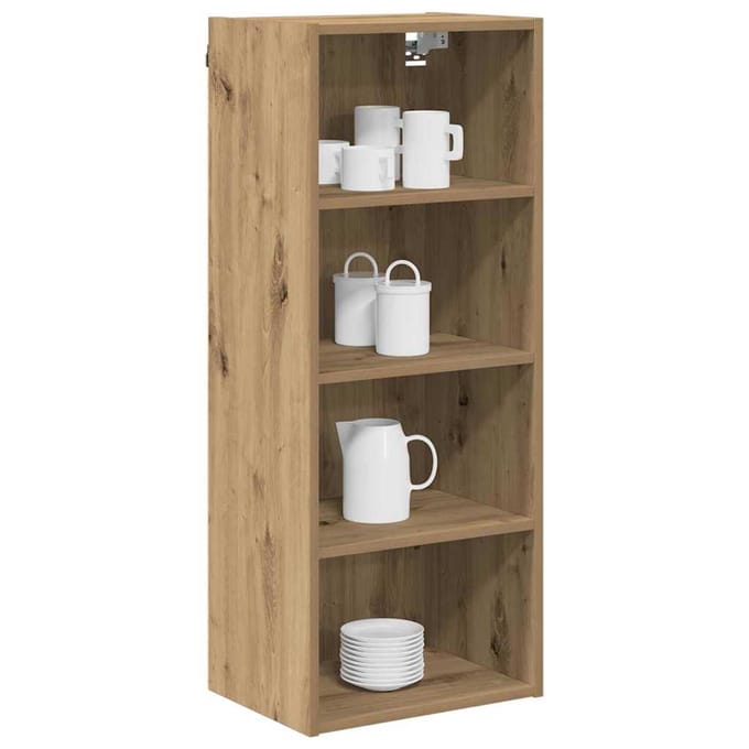 vidaXL - Hangkast - Artisan - Eiken - 40 - x - 29,5 - x - 100 - cm - Bewerkt - hout