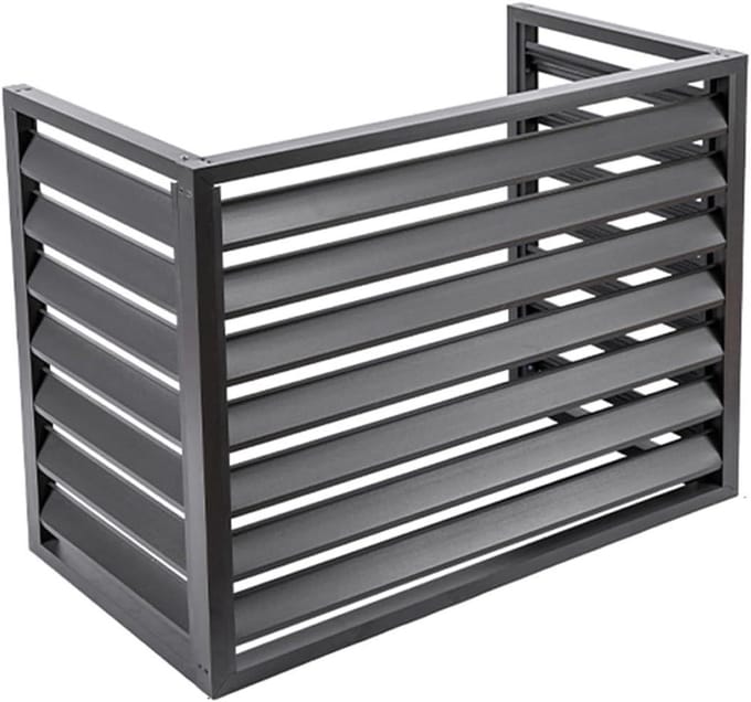 Privacy Panel - Buiten Scherm - Tuin Aankleden - Roestvrij Aluminium - 100x70x50cm - Grijs