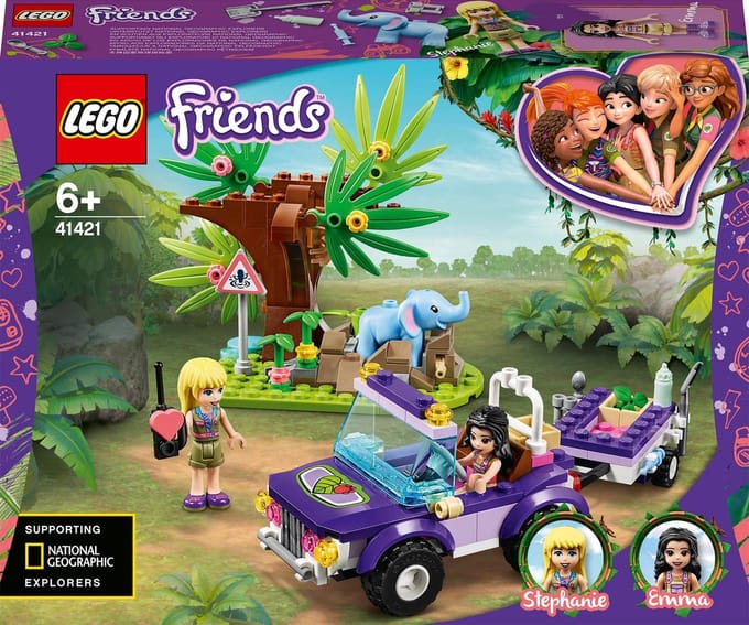 LEGO Friends Reddingsbasis babyolifant in jungle 41421