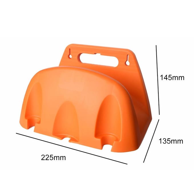 Support de tuyau d'arrosage robuste à fixation murale pour tuyau d'arrosage, organisateur d'outils d'irrigation pour tuyau d'arrosage robuste orange