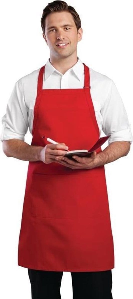 Chef Works halterschort rood