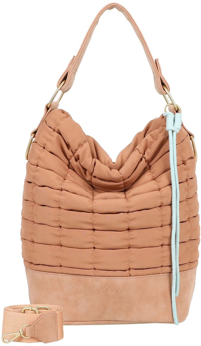 Fritzi aus Preußen schoudertas Brigitte X Fritzi Olga Limited Bubble Hobo Bag Mocca bruine