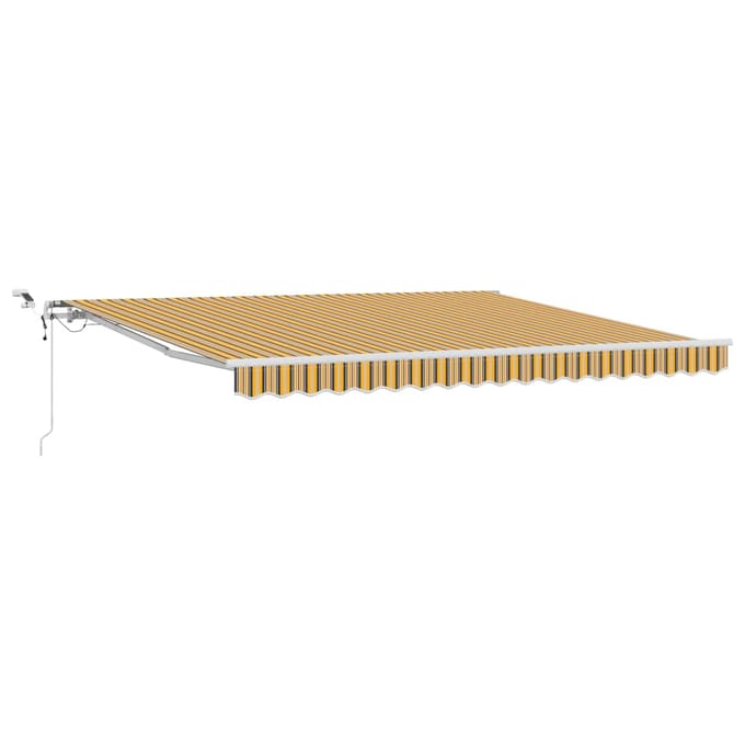 vidaXL - Uitschuifbare - luifel - Meerkleurig - 400 - × - 350 - cm - Polyester