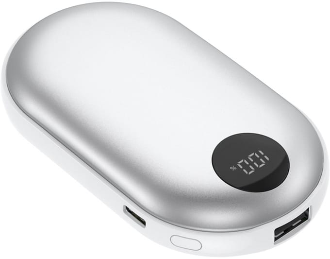 Denver Powerbank met Handwarmer - 2-in-1 - LED indicator - USB-C - 4000mAh - Apple iPhone / Samsung - PBH4003S