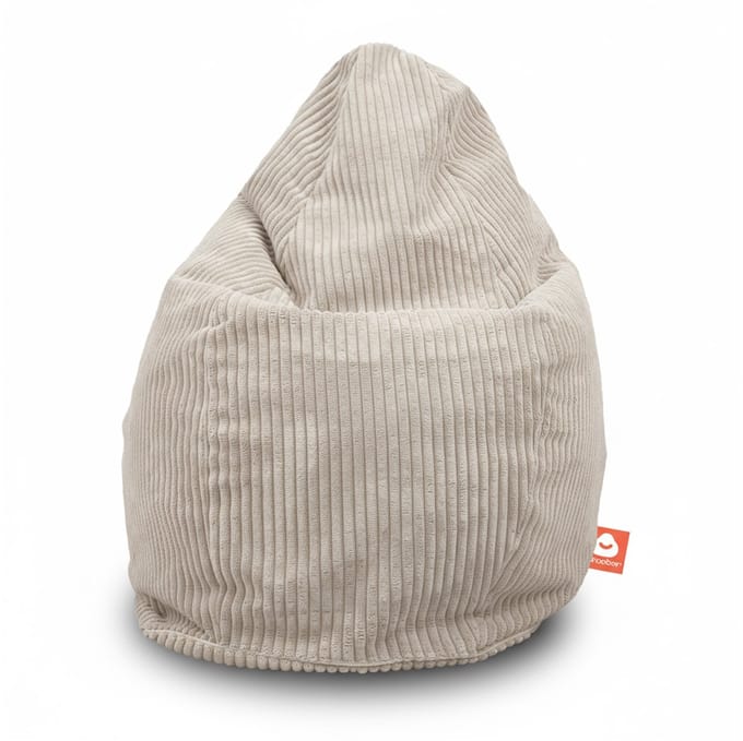Whoober Barça – Peer Zitzak – Crême dik ribfluweel – Comfortabel & Duurzaam