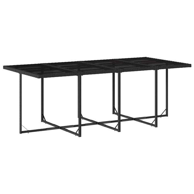 vidaXL - 13-delige - Tuinset - met - kussens - poly - rattan - zwart