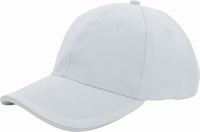 Benza luxe canvas sandwich Baseballcap - Pet - Wit
