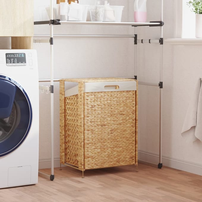 vidaXL - Wasmand - 44x34x64 - cm - waterhyacint