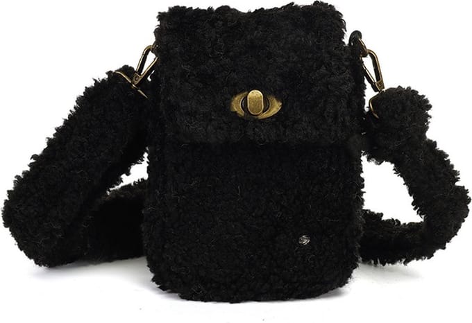 Telefoontasje Graz - Teddy -Zwart