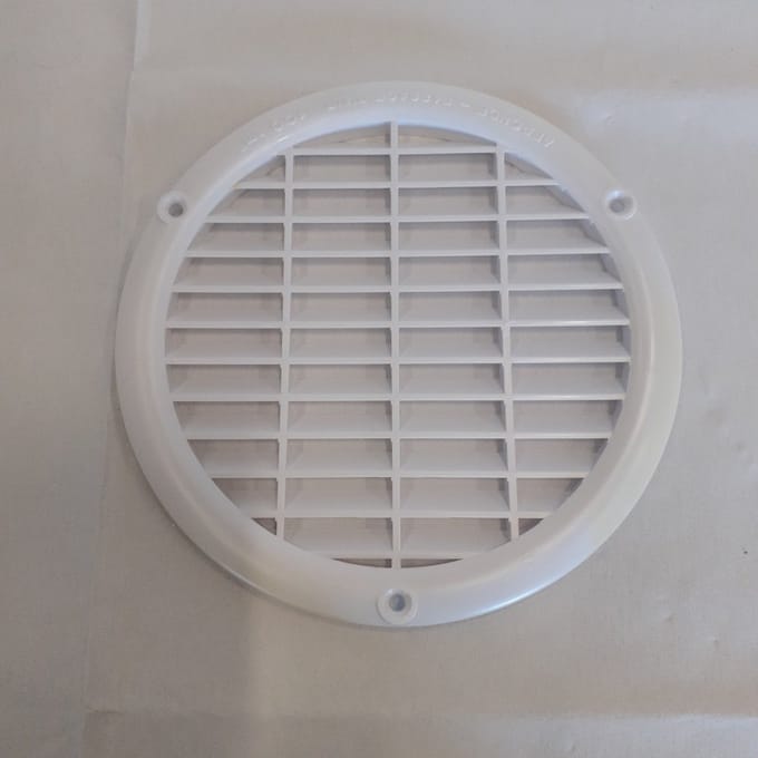 Ventilatie Rooster  rond, diameter 138 mm,