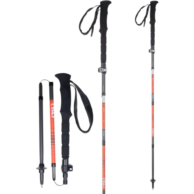 Tsl Outdoor Hiking Carbon 5 Cross Stokken Zilver