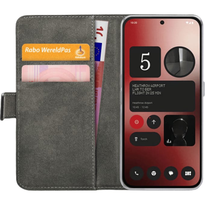 Mobilize Nothing Phone (2a) Portemonnee Hoesje Zwart