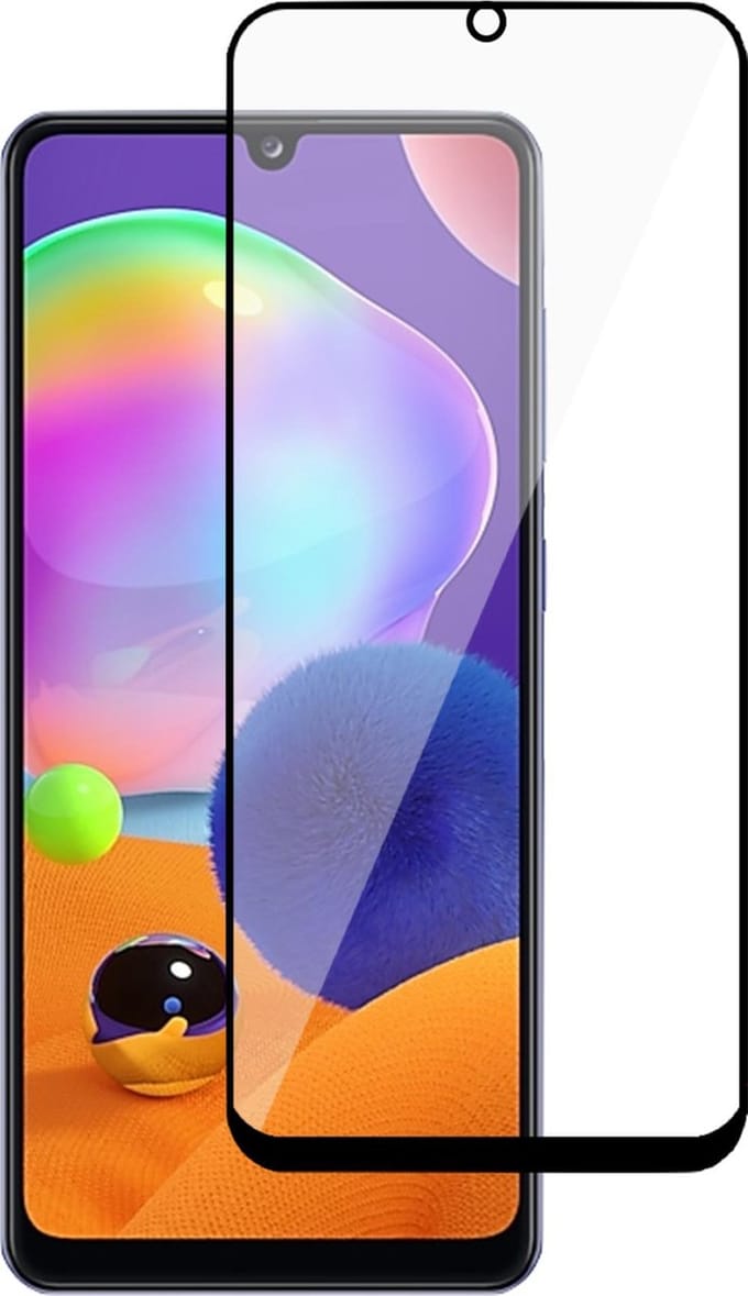 Screenprotector geschikt voor Samsung Galaxy A31 - FullGuard Glas Screen Protector