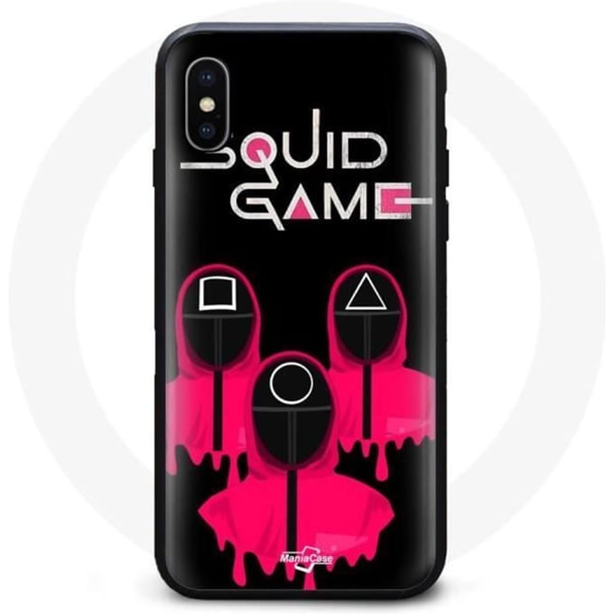 Coque Iphone XS Max Face Square Squid Game