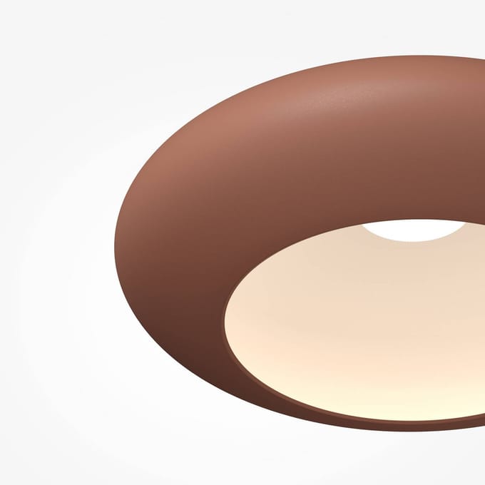 Maytoni LED plafondlamp Aros, koperkleurig, Ø 40 cm, metaal, 3.000 K