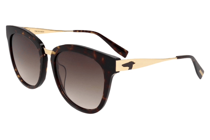 Trussardi STR227F 722G Zonnebril - Dames - Bruin