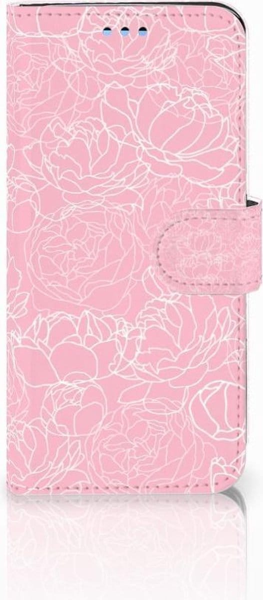 Samsung Galaxy S9 Hoesje White Flowers