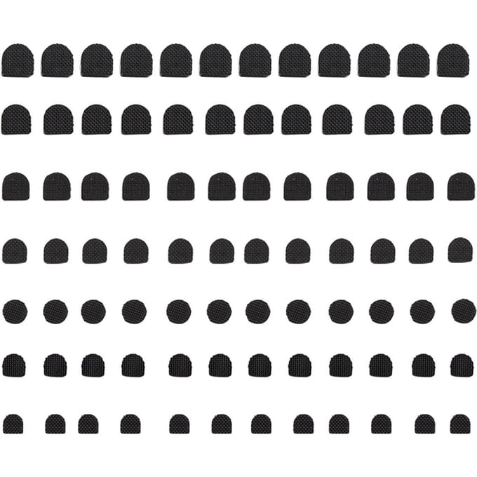 84 stuks vervangende tips voor hoge hakken, antislip reparatiehakdoppen en beschermers gray