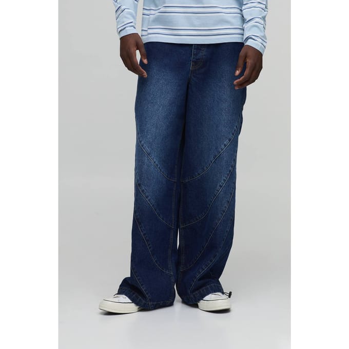 Parachute Panelen Gewassen Jeans | Dark Blue | Size 34R