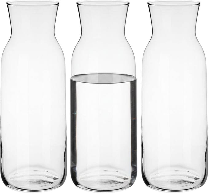Glasmark Waterkan - 3x - 1L - glas - waterkaraf - schenkkan