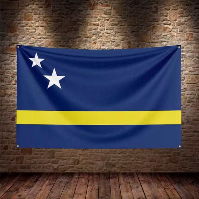 New Age Devi - Vlag Curacao - 90 x 150 cm - landenvlag!