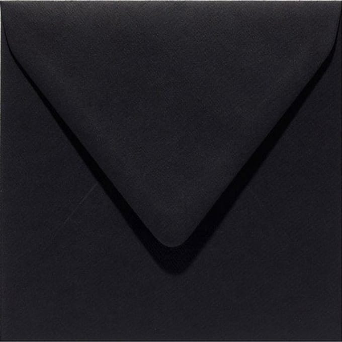 Papicolor Envelop Formaat 160 X 160 Mm 6 stuks Recycled Kraft Zwart