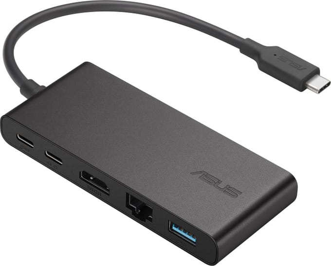 ASUS Dual 4K USB-C Dock DC201 - Laptop-dockingstation - Bedraad - USB 3.2 Type-C - Zwart